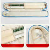 Maxbell Bamboo Flute Bag Oxford Cloth Flute Pouch Trendy Protector Flute Storage Bag Blue
