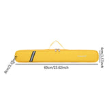 Maxbell Bamboo Flute Bag Oxford Cloth Flute Pouch Trendy Protector Flute Storage Bag Yellow