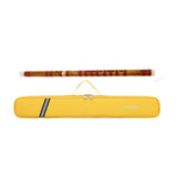 Maxbell Bamboo Flute Bag Oxford Cloth Flute Pouch Trendy Protector Flute Storage Bag Yellow