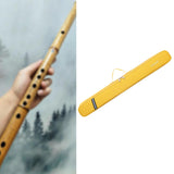 Maxbell Bamboo Flute Bag Oxford Cloth Flute Pouch Trendy Protector Flute Storage Bag Yellow