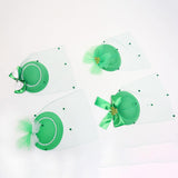 Maxbell Irish Festival Mini Party Fascinator Hat Hair Clips Barrettes Decor Headwear Mesh Decor