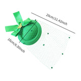 Maxbell Irish Festival Mini Party Fascinator Hat Hair Clips Barrettes Decor Headwear Bow Decor