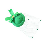 Maxbell Irish Festival Mini Party Fascinator Hat Hair Clips Barrettes Decor Headwear Bow Decor