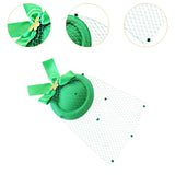 Maxbell Irish Festival Mini Party Fascinator Hat Hair Clips Barrettes Decor Headwear Bow Decor