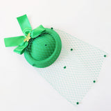 Maxbell Irish Festival Mini Party Fascinator Hat Hair Clips Barrettes Decor Headwear Bow Decor