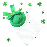Maxbell Irish Festival Mini Party Fascinator Hat Hair Clips Barrettes Decor Headwear Bow Decor