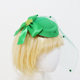 Maxbell Irish Festival Mini Party Fascinator Hat Hair Clips Barrettes Decor Headwear Bow Decor