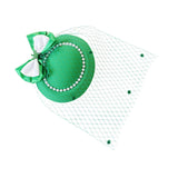 Maxbell Irish Festival Mini Party Fascinator Hat Hair Clips Barrettes Decor Headwear Beaded Bow Decor