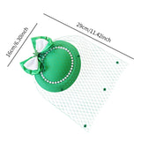Maxbell Irish Festival Mini Party Fascinator Hat Hair Clips Barrettes Decor Headwear Beaded Bow Decor