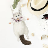 Maxbell Cute Stuffed Cat Shaped Backpack Soft Travel Daypack for Adults Street Girls Gray