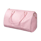 Maxbell Leather Duffle Bag Overnight Bag Large Capacity Water Resistant Carry on Bag Pink