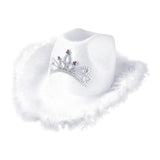 Maxbell Cowgirl Hat Western Cowboy Hat for Costumes Music Festival Concerts Birthday White