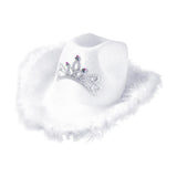 Maxbell Cowgirl Hat Western Cowboy Hat for Costumes Music Festival Concerts Birthday White