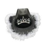 Maxbell Cowgirl Hat Western Cowboy Hat for Costumes Music Festival Concerts Birthday Black