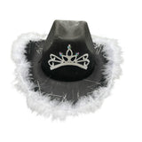 Maxbell Cowgirl Hat Western Cowboy Hat for Costumes Music Festival Concerts Birthday Black