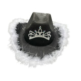 Maxbell Cowgirl Hat Western Cowboy Hat for Costumes Music Festival Concerts Birthday Black