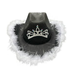 Maxbell Cowgirl Hat Western Cowboy Hat for Costumes Music Festival Concerts Birthday Black