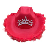 Maxbell Cowgirl Hat Western Cowboy Hat for Costumes Music Festival Concerts Birthday Red