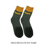 Maxbell Thick Warm Socks Adults Novelty Athletic Breathable Festival Cozy Crew Socks Length 28cm Dark Green