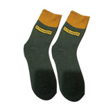 Maxbell Thick Warm Socks Adults Novelty Athletic Breathable Festival Cozy Crew Socks Length 28cm Dark Green