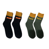 Maxbell Thick Warm Socks Adults Novelty Athletic Breathable Festival Cozy Crew Socks Length 28cm Dark Green
