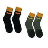 Maxbell Thick Warm Socks Adults Novelty Athletic Breathable Festival Cozy Crew Socks Length 28cm Dark Green