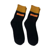 Maxbell Thick Warm Socks Adults Novelty Athletic Breathable Festival Cozy Crew Socks Length 28cm Black
