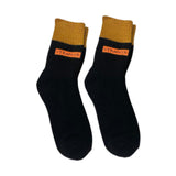 Maxbell Thick Warm Socks Adults Novelty Athletic Breathable Festival Cozy Crew Socks Length 28cm Black