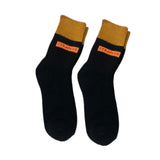 Maxbell Thick Warm Socks Adults Novelty Athletic Breathable Festival Cozy Crew Socks Length 28cm Black