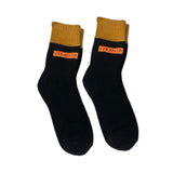 Maxbell Thick Warm Socks Adults Novelty Athletic Breathable Festival Cozy Crew Socks Length 28cm Black