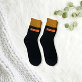 Maxbell Thick Warm Socks Adults Novelty Athletic Breathable Festival Cozy Crew Socks Length 28cm Black