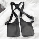 Maxbell PU Leather Shoulder Harness Bag Steampunk Shoulder Pouch Costume Accessories