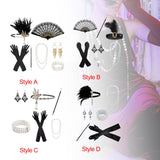 Maxbell Women 1920S Accessories Set Headband Props for Carnival Fancy Dress Style A
