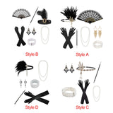 Maxbell Women 1920S Accessories Set Headband Props for Carnival Fancy Dress Style A