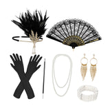 Maxbell Women 1920S Accessories Set Headband Props for Carnival Fancy Dress Style A