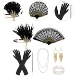 Maxbell Women 1920S Accessories Set Headband Props for Carnival Fancy Dress Style A