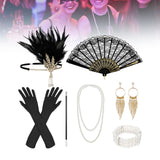 Maxbell Women 1920S Accessories Set Headband Props for Carnival Fancy Dress Style A