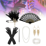 Maxbell Women 1920S Accessories Set Headband Props for Carnival Fancy Dress Style A