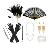 Maxbell Women 1920S Accessories Set Headband Props for Carnival Fancy Dress Style A