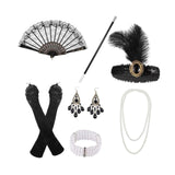Maxbell Women 1920S Accessories Set Headband Props for Carnival Fancy Dress Style B