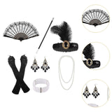 Maxbell Women 1920S Accessories Set Headband Props for Carnival Fancy Dress Style B