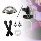 Maxbell Women 1920S Accessories Set Headband Props for Carnival Fancy Dress Style B