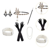 Maxbell Women 1920S Accessories Set Headband Props for Carnival Fancy Dress Style C