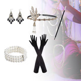 Maxbell Women 1920S Accessories Set Headband Props for Carnival Fancy Dress Style C