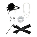 Maxbell Women 1920S Accessories Set Headband Props for Carnival Fancy Dress Style D