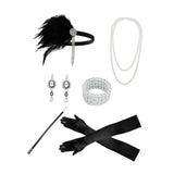 Maxbell Women 1920S Accessories Set Headband Props for Carnival Fancy Dress Style D
