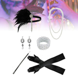 Maxbell Women 1920S Accessories Set Headband Props for Carnival Fancy Dress Style D