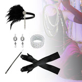 Maxbell Women 1920S Accessories Set Headband Props for Carnival Fancy Dress Style D