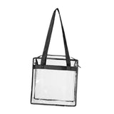 Maxbell Stadium Approved Cosmetic Handbag PVC Clear Tote Bag for Travel Beach