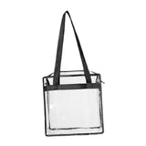 Maxbell Stadium Approved Cosmetic Handbag PVC Clear Tote Bag for Travel Beach